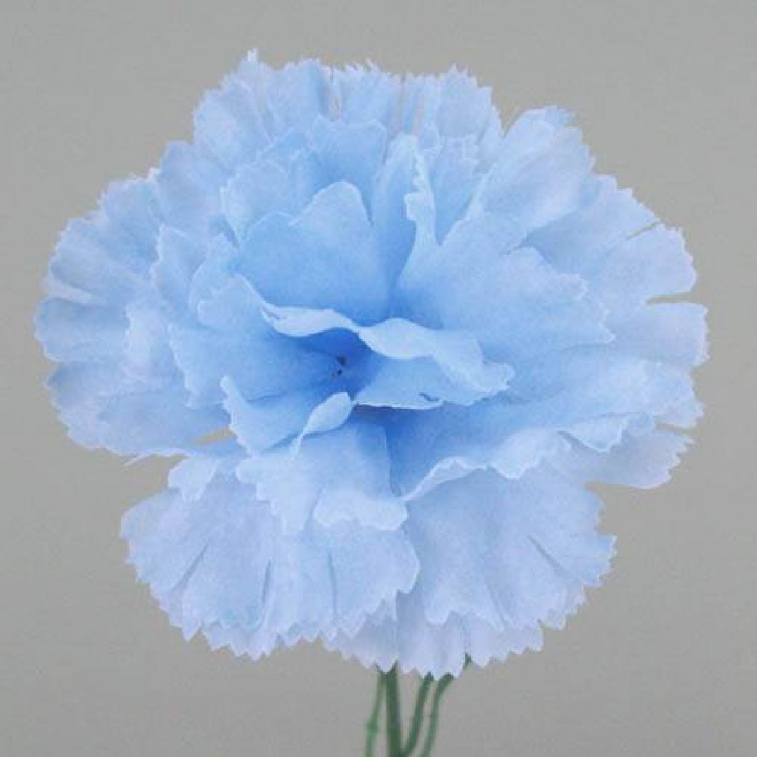 Silk Carnations Pale Blue 45cm Artificial Flowers 